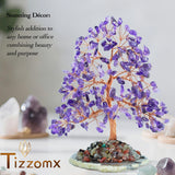 Tizzomx Arbre Chakras Équilibre Améthyste: méditation et calme au quotidien