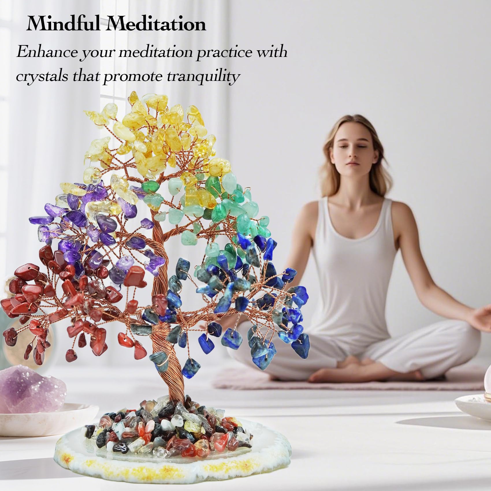 Arbre meditation chakra Tizzomx, pratique douceur pour concentration.