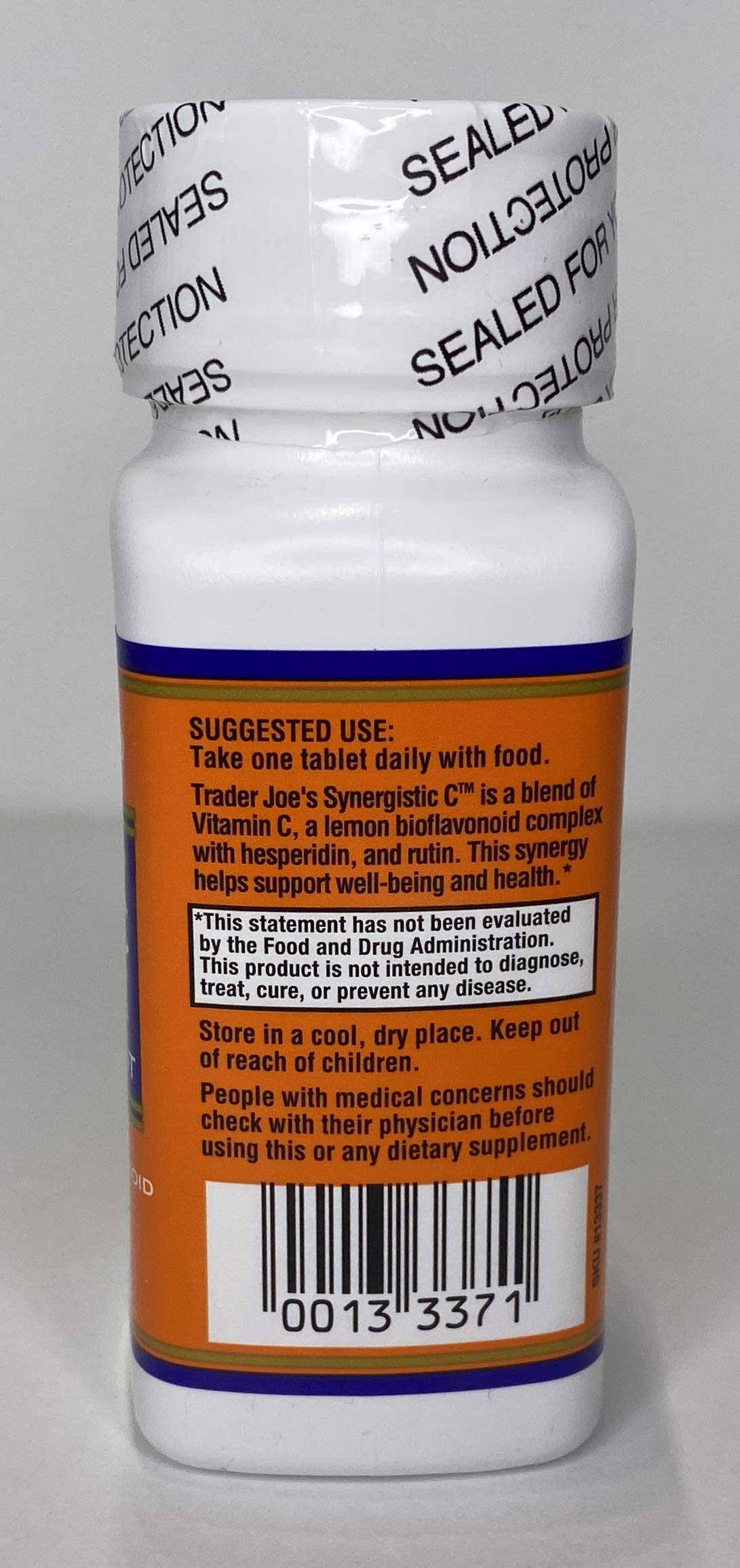 TJ’s Vitamine C Complex – flacon avec citron et bioflavonoïdes pour le quotidien.