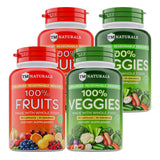 TM NATURALS fruits et légumes en gélules, bouteille prête à l'emploi.