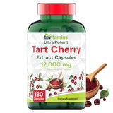 TNVitamins Tart Cherry capsules dans une bouteille, soutien potentiel des articulations.