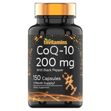 TNVitamins CoQ-10: bouteille de 200 mg, capsules faciles à prendre au quotidien