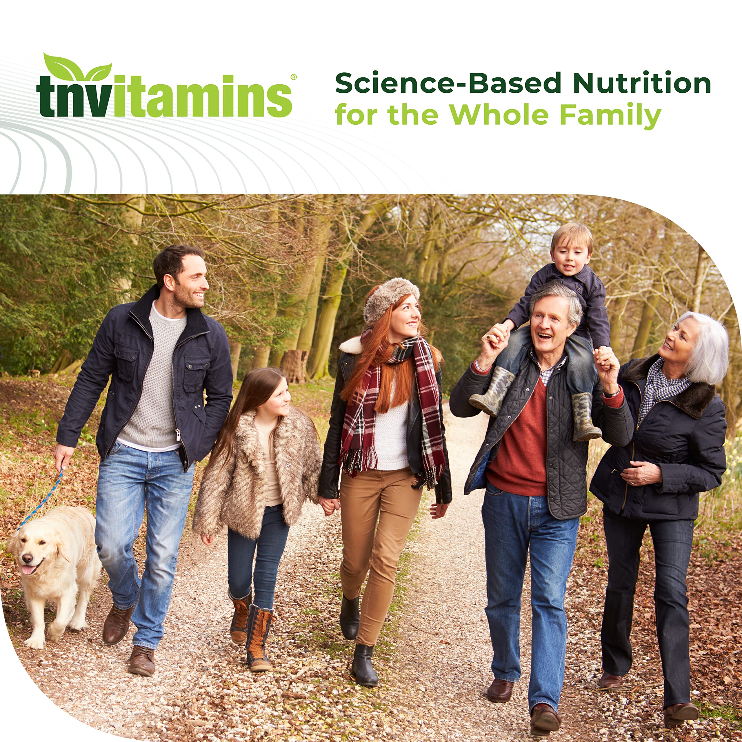 Emballage tnvitamins pratique, facile à ranger et gérer.