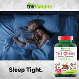 Étiquette Fabriqué aux États-Unis sur le paquet TNVitamins Tart Cherry.