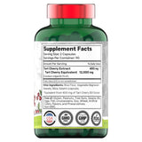 Gélules TNVitamins Tart Cherry dans la main, aide potentielle à la récupération musculaire.