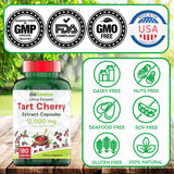 Graphique montrant les antioxydants avec les gélules Tart Cherry de TNVitamins.