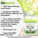 tnvitamins Moringa-cuillere-dose : dose précise pour chaque ajout dans vos boissons