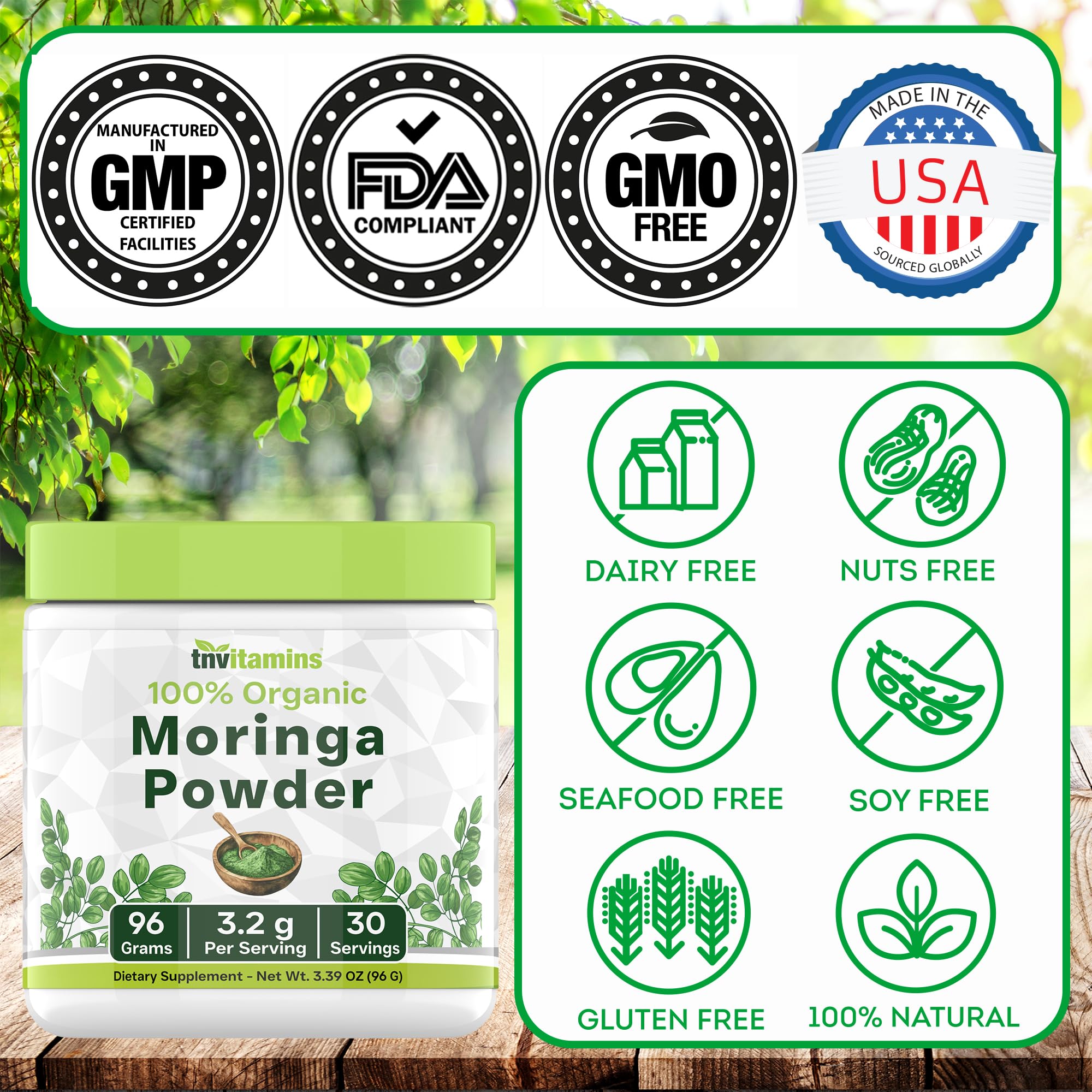 tnvitamins Moringa-preparation-rapide : préparation rapide pour démarrer la journée