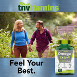 tnvitamins Triple Oméga 3-6-9 - étiquette lisible et informations claires sur le produit.