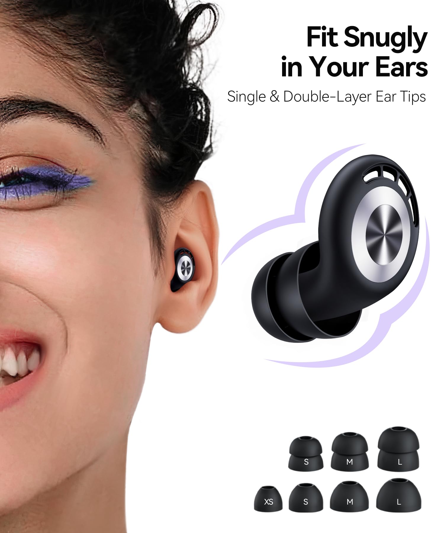 TOAPEX bouchons d'oreilles avec ajustement ergonomique