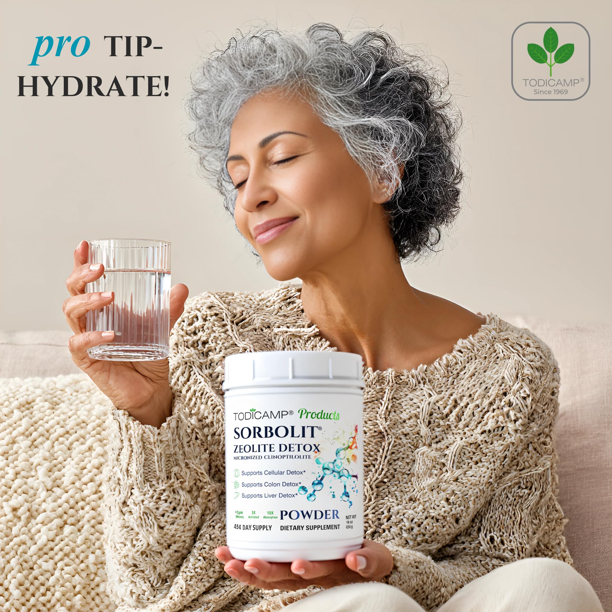 TODICAMP Zeolite Detox Sorbolit — détox hépatique potentielle soutenue.