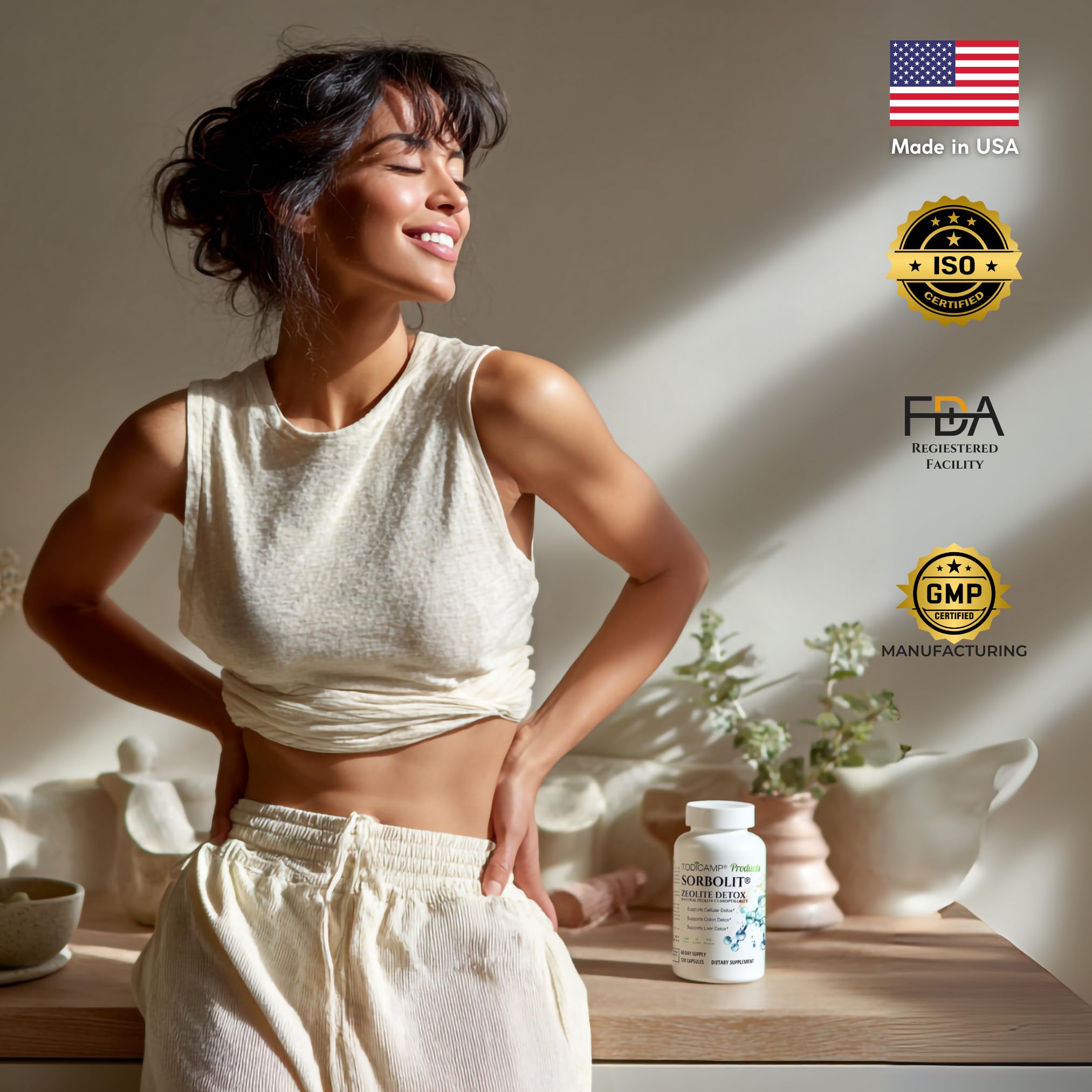 TODICAMP Zéolite Detox Sorbolit – présentation soignée facilitant l’intégration dans votre routine.