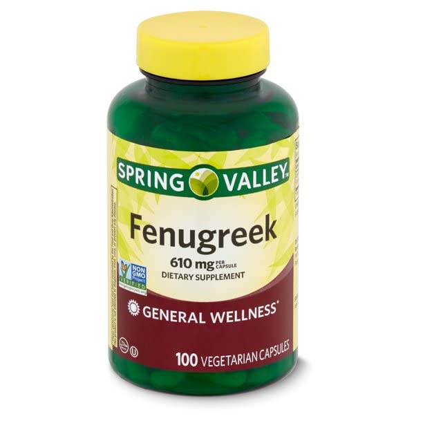 Toeah Fenugrec lot deux boîtes, dosage 610 mg par capsule pour le bien-être général