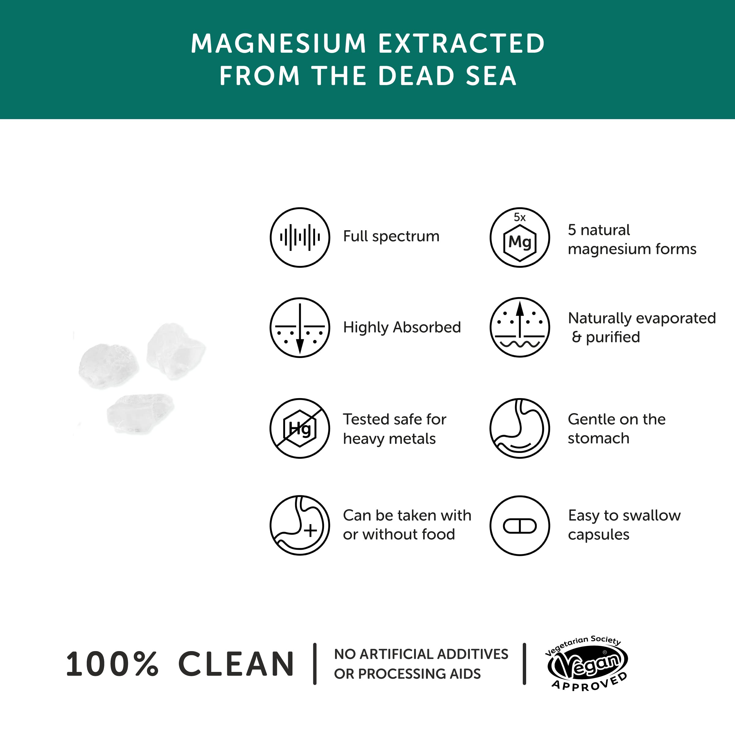 Together Magnésium Marin, utilisation quotidienne, capsules faciles à avaler pendant la journée.