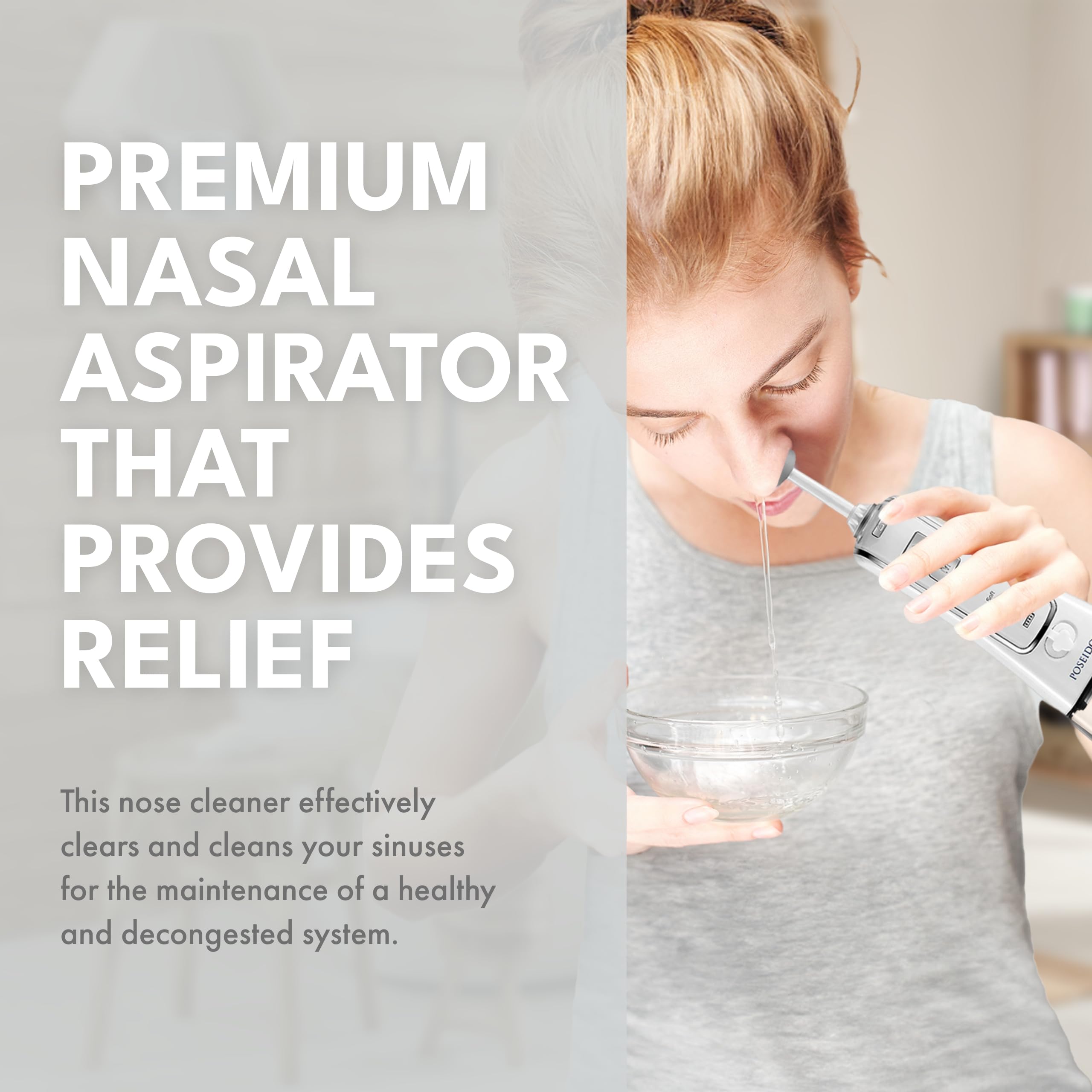 ToiletTree irrigateur nasal – pression normale, nettoyage en douceur des voies nasales.
