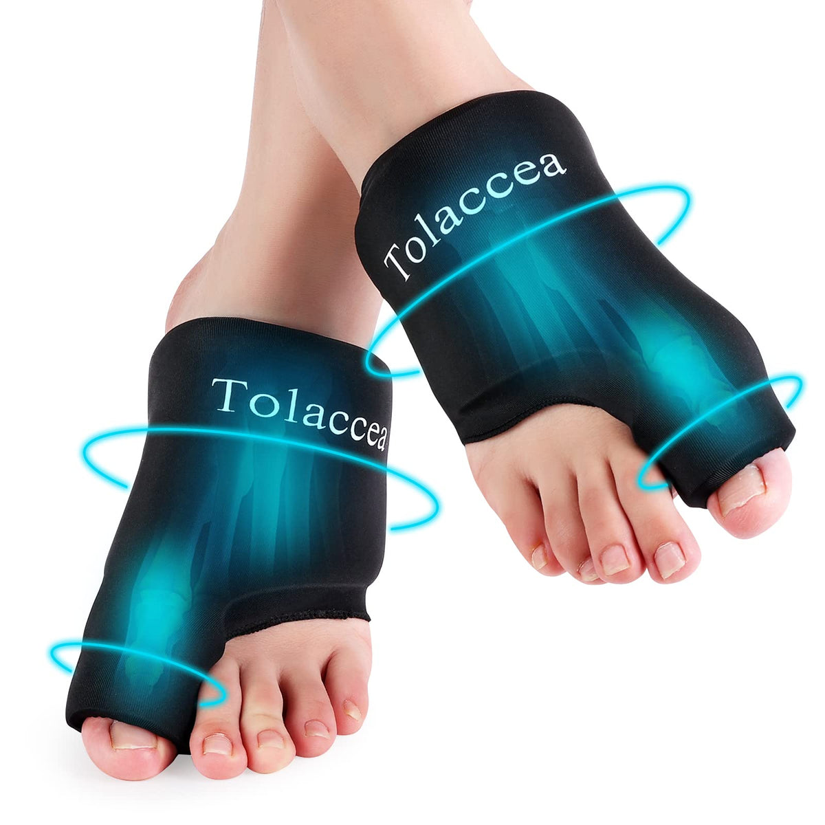 Tolaccea compresse glace pied pouce 360° pour soulagement ciblé