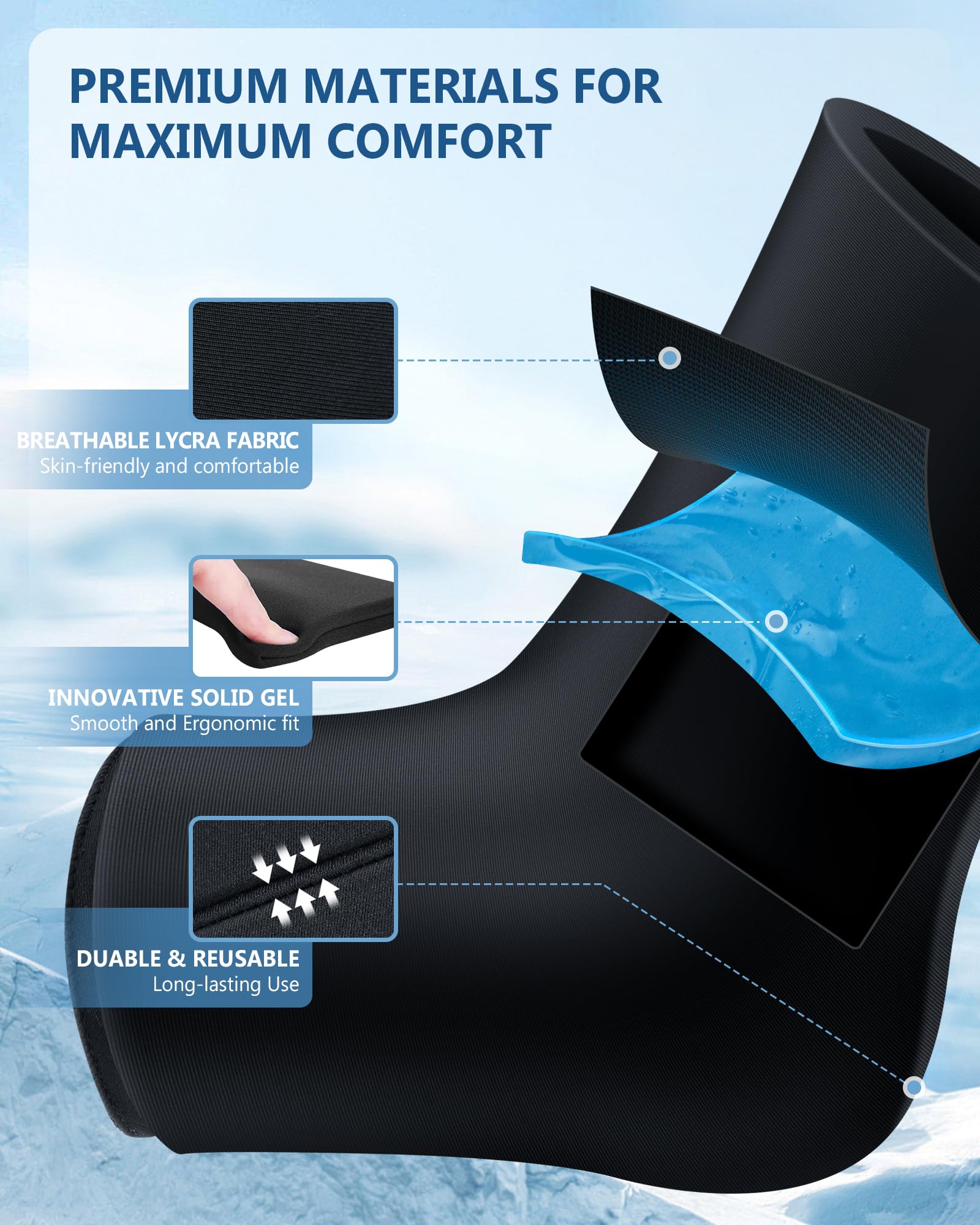 Tolaccea design chaussette : application simple et confortable.