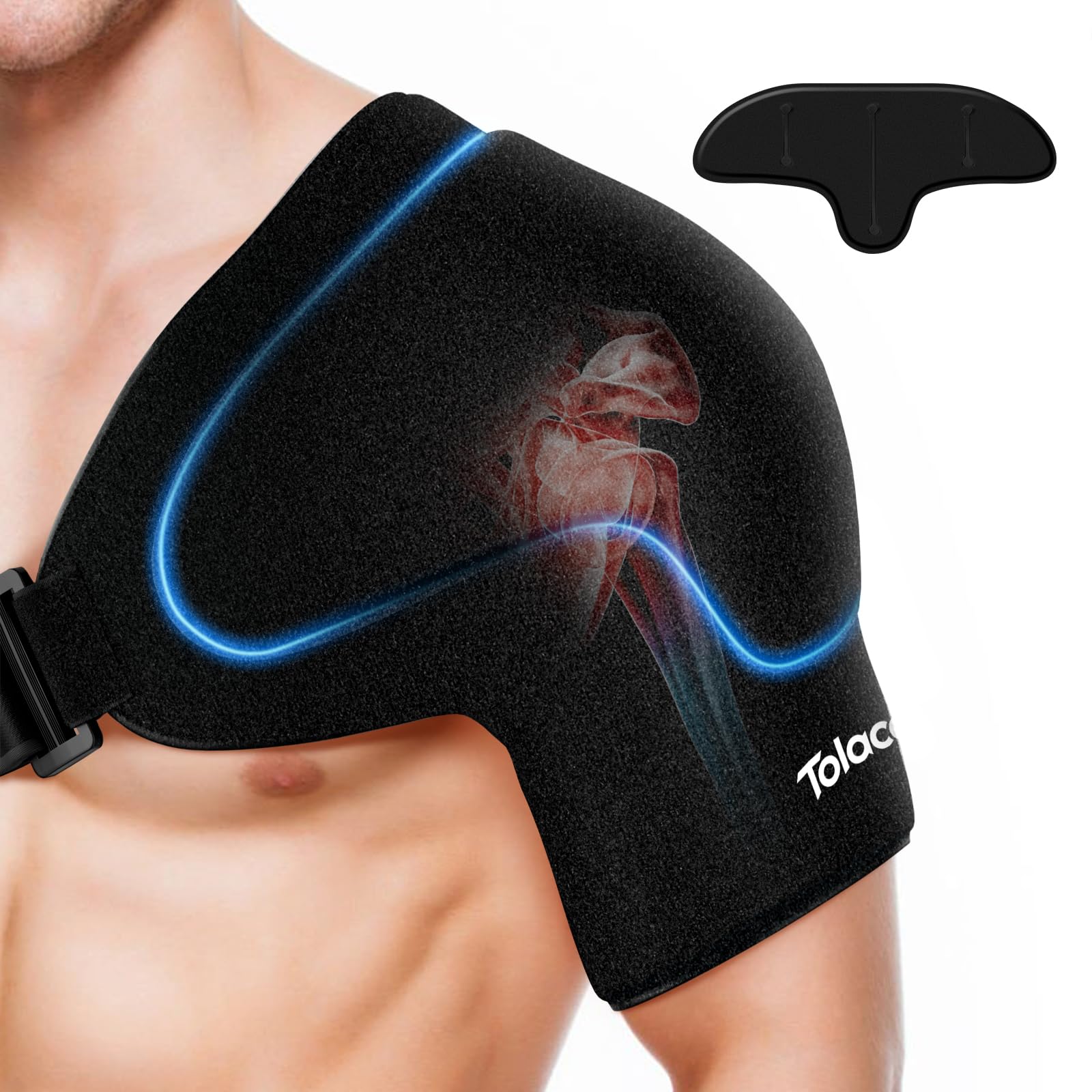 Tolaccea Epaule Bandeau Gel : soutien cible apres effort.