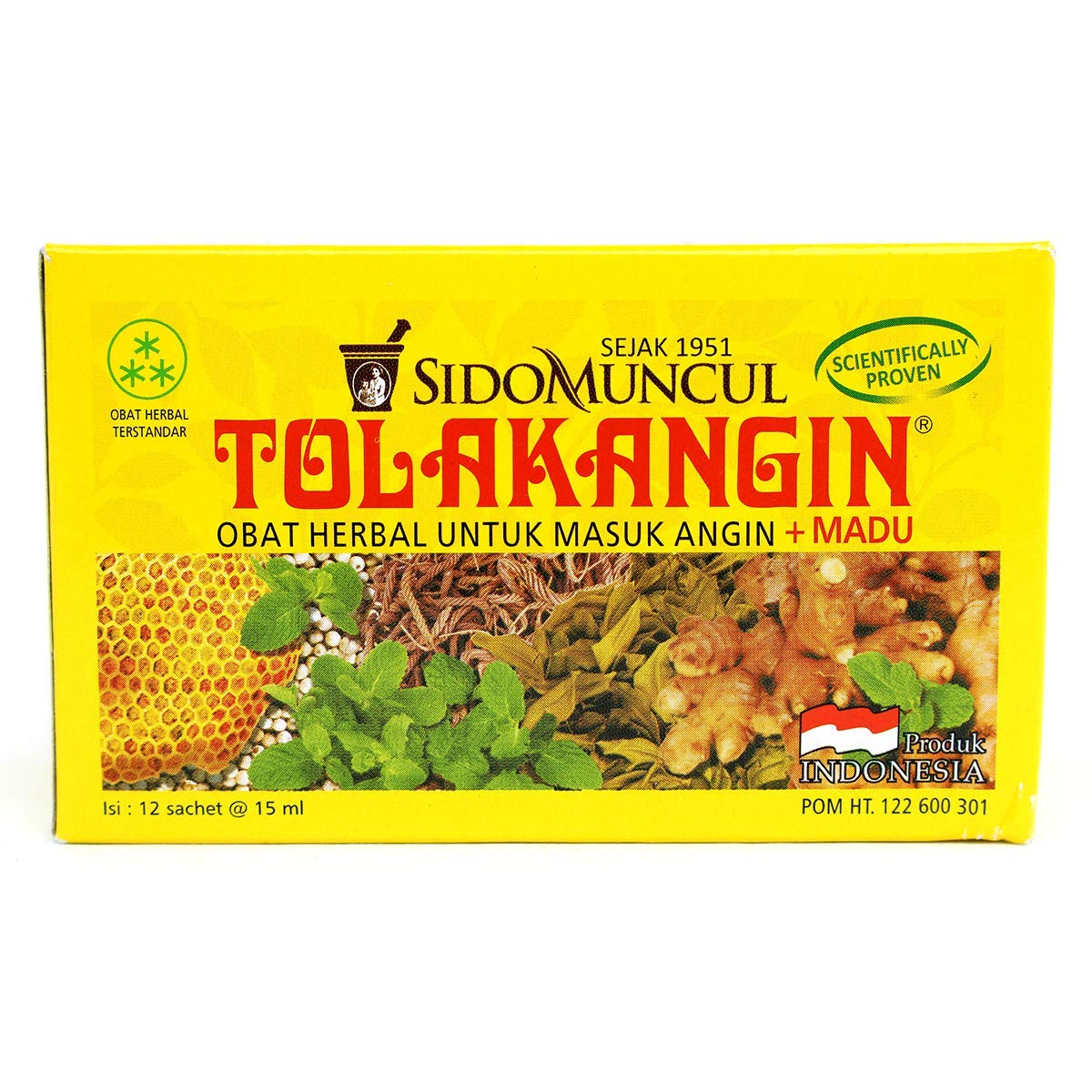 Tolakangin sirop herbale au miel - bouteille pratique pour le quotidien.