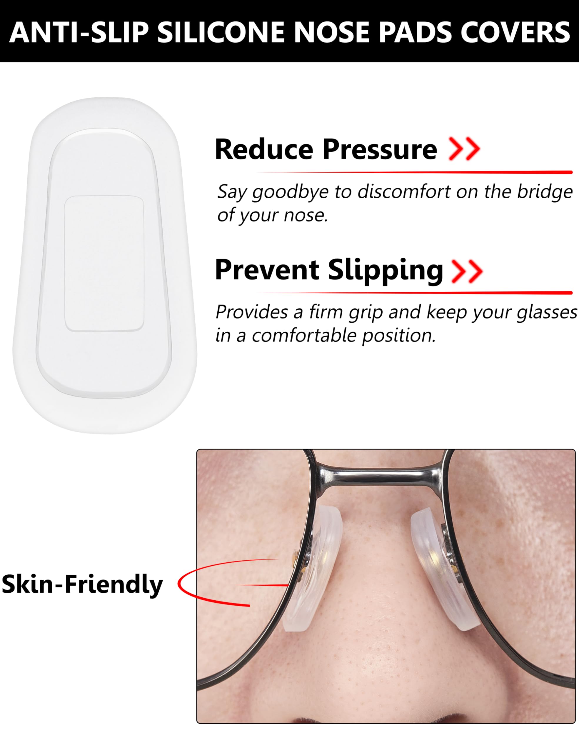 Tolaxy cache-nez compatible avec la plupart des lunettes et montures.