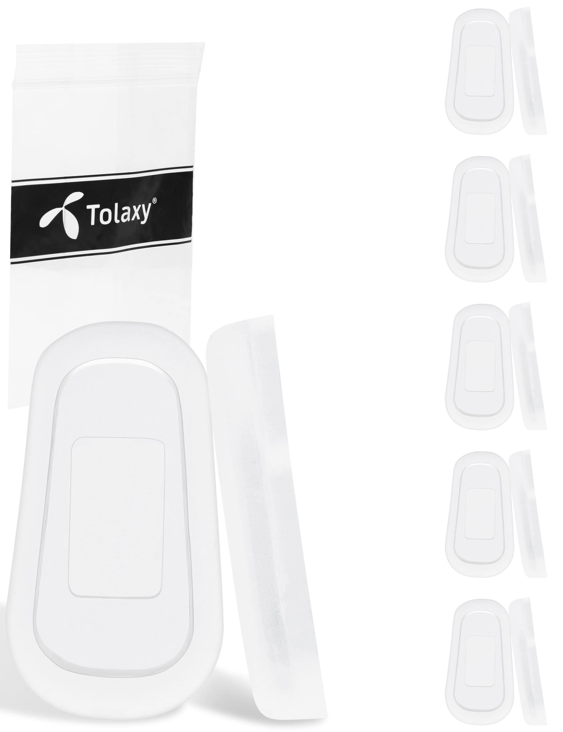 Tolaxy cache-nez rectangulaire clair à enfiler, répartition de pression confortable.