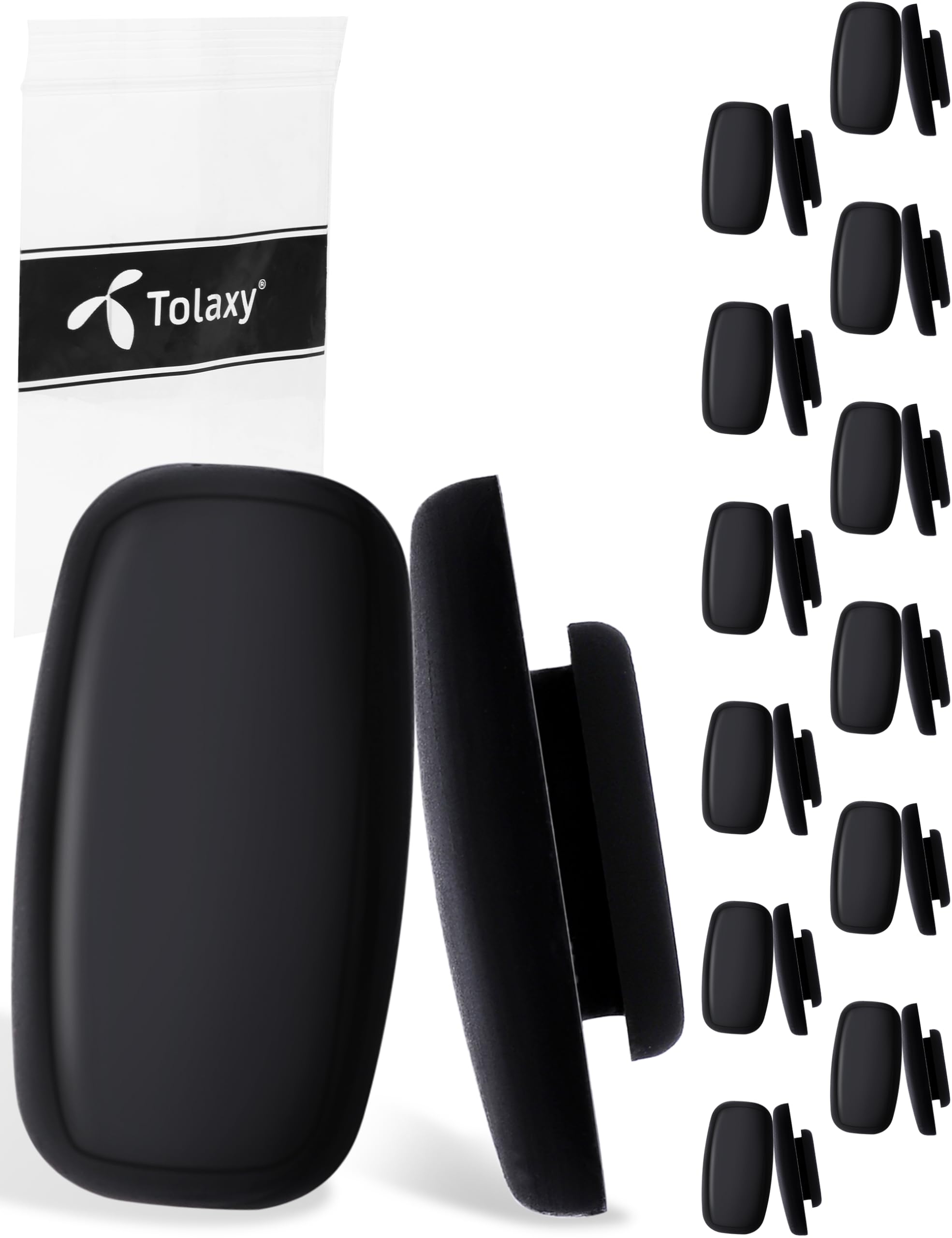 Tolaxy coussinets nasaux en silicone noirs adaptés pour Costa South Point, confort durable.