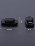 Tolaxy coussinets nez silicone noirs pour Ponce, installation rapide et sans outil.