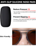 Tolaxy coussinets nez silicone noirs pour Wader, montage par pression rapide.