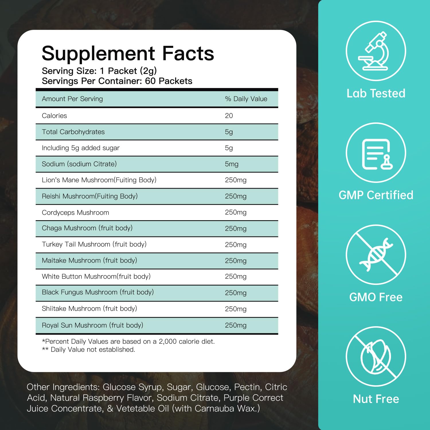 Certifications GMP et FDA sur l’étiquette TOMEISOR, assurance qualité.