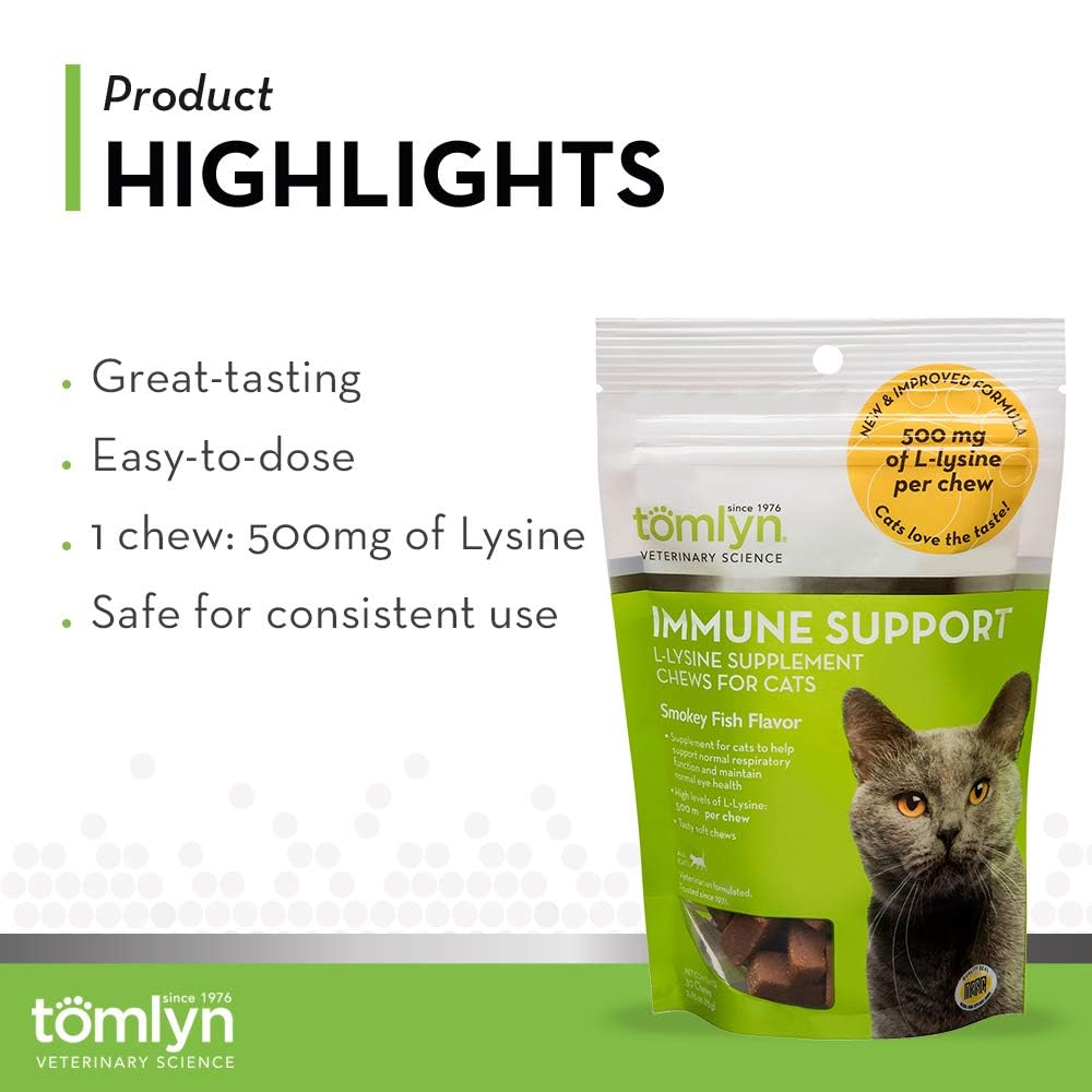 Tomlyn Lysine soutien oculaire et voies respiratoires.