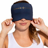 Tommie Copper BetterICE Cap appliquée sur la tête pour ajustement confortable.