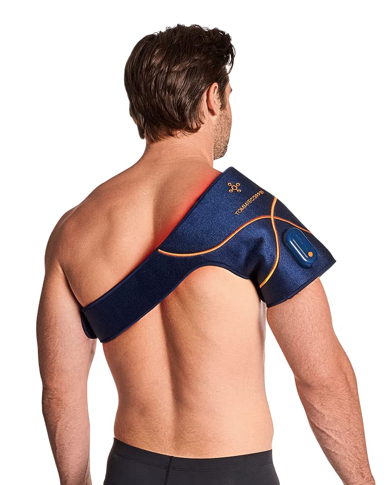 Tommie Copper wrap épaule en thérapie infrarouge pour soulager les tensions.
