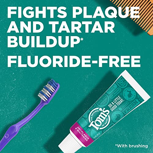 Tom's of Maine dentifrice blanchissant menthe, tube de voyage.