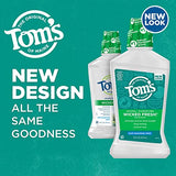 Tom's of Maine bain-bouche Wicked Fresh bouteille ouverte prête à rincer rapidement.