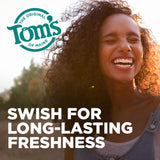Tom's of Maine bain-bouche Wicked Fresh étiquette sans alcool, choix sain.