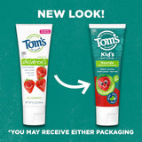 Tom’s of Maine dentifrice enfant goût fraise drôle pour motiver le brossage