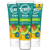 Tom's of Maine dentifrice enfant Orange Mango, pack de tubes prêt à l’emploi pour le brossage quotidien.