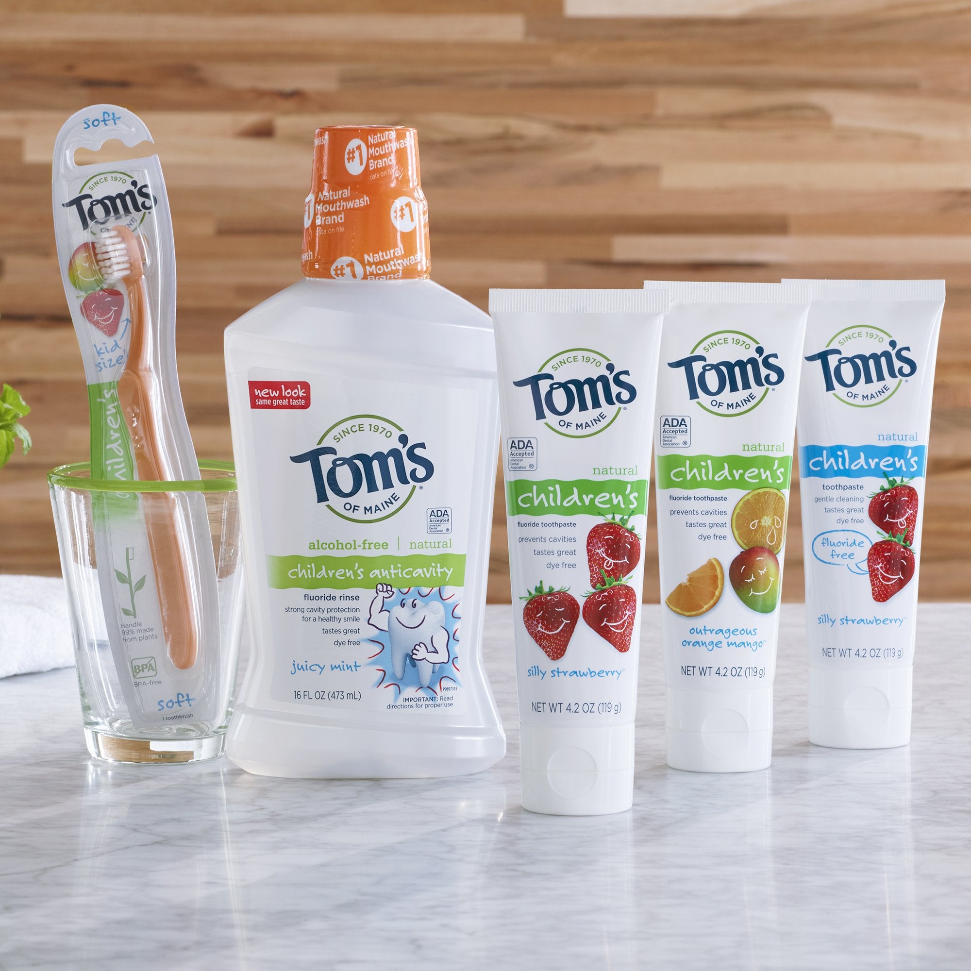Tom's of Maine dentifrice enfants naturel et responsable, sans additifs artificiels