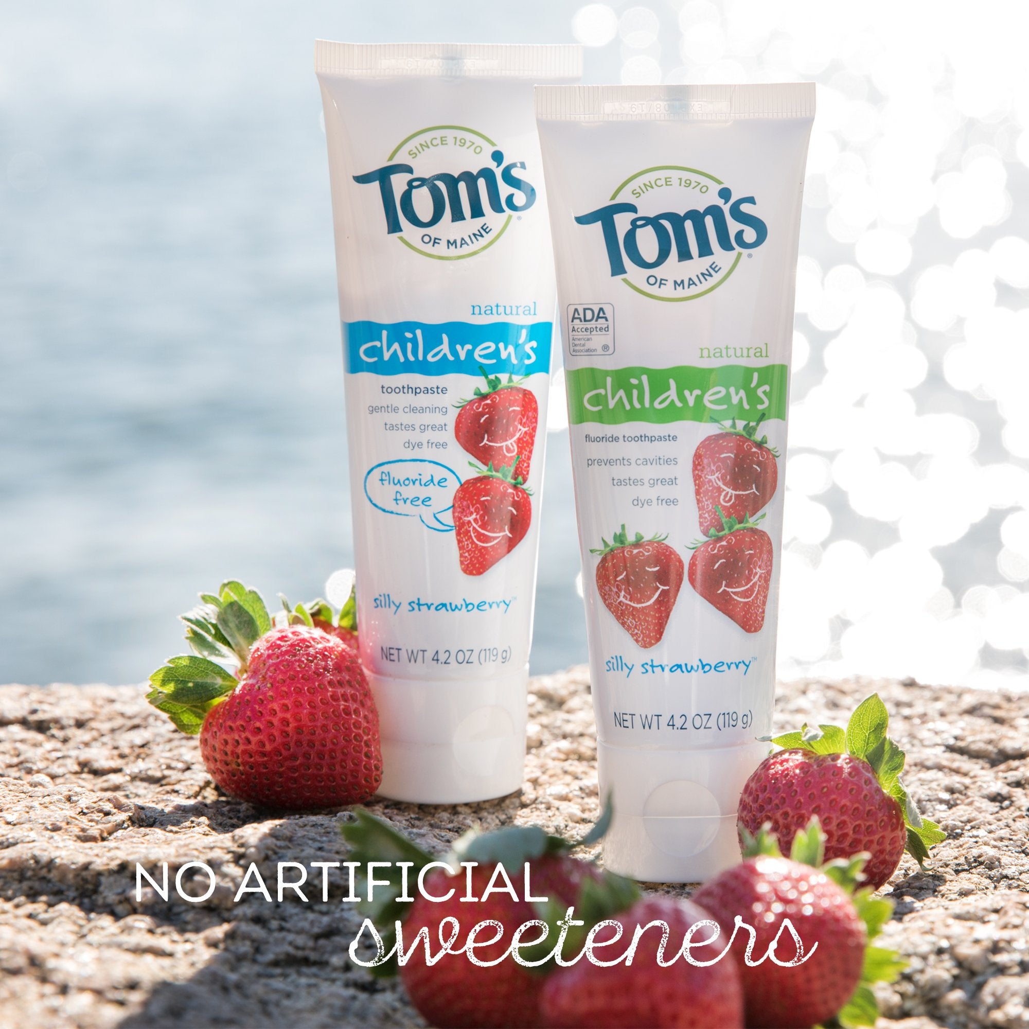 Tom's of Maine dentifrice enfants saveur fraise naturelle, plaisir au brossage