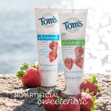 Tom's of Maine dentifrice enfants saveur fraise naturelle, plaisir au brossage