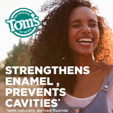 Tom's of Maine dentifrice menthe-poivrée, emballage recyclable avec drapeau bleu