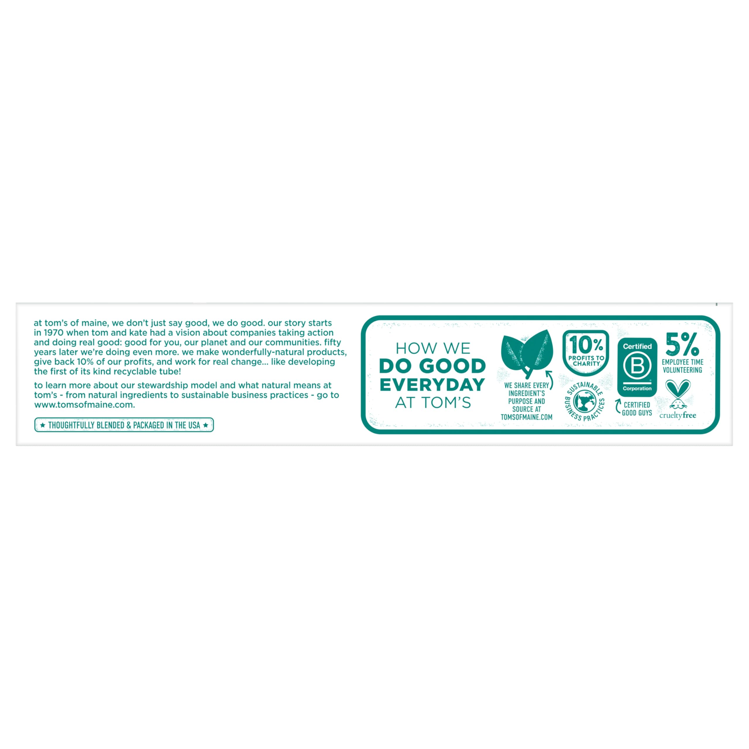 Brosse et dentifrice Tom's of Maine Wicked Fresh en utilisation quotidienne.