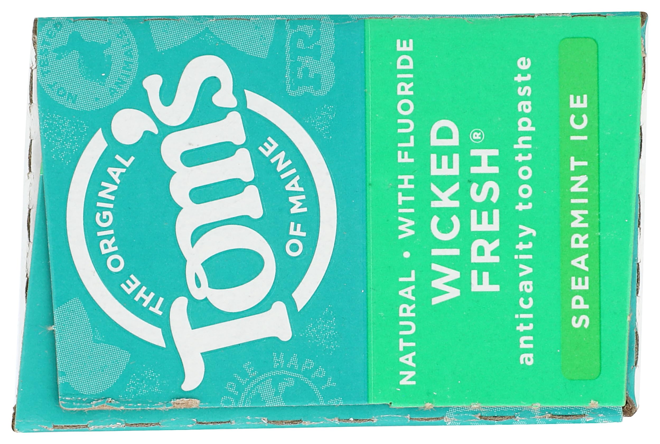 Tom's of Maine dentifrice Wicked Fresh Menthe Poivrée – emballage recyclable, choix écoresponsable.