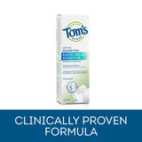 Ingrédients naturels Tom's of Maine arginine calcium pour dents sensibles.