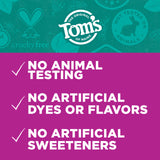 Tom’s of Maine texture pate dentifrice sans fluorure – sensation lisse pendant le brossage.
