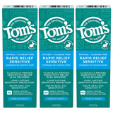 Tom's of Maine – trois tubes Menthe Fraîche, routine sans fluorure.