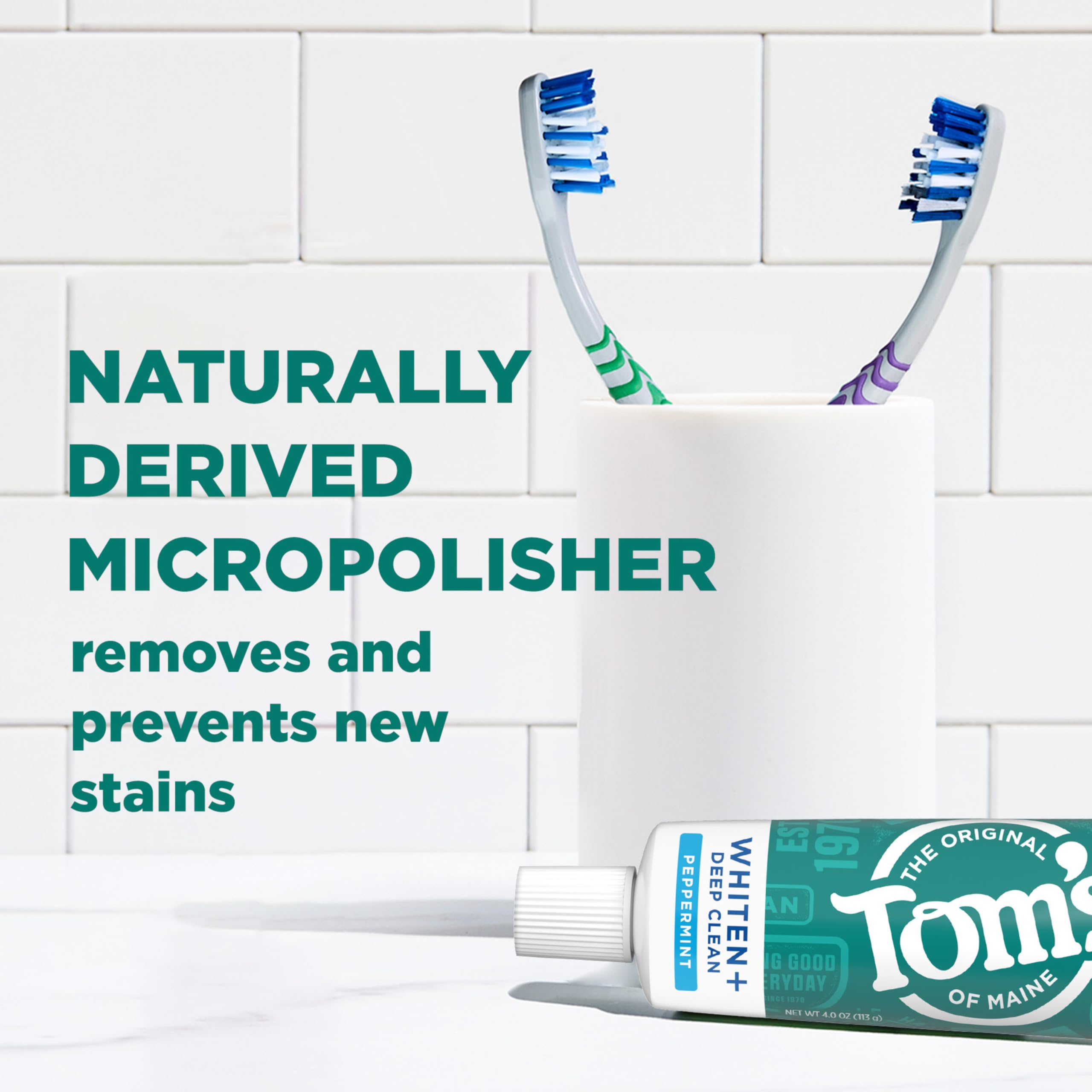Tom's of Maine Whiten Plus Deep Clean sans SLS.