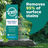 Tom's of Maine Whiten Plus Deep Clean montre une texture pâte lisse.