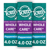 Tom's of Maine Whole Care : trois tubes menthe, fraîcheur durable.