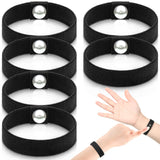 Tondiamo bandes anti-nausée pour poignet noir, ensemble de six pour voyager plus confortablement.
